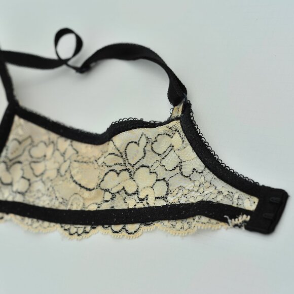 Vintage Victoria’s Secret Floral Embroidery Rhinestones Push Up Bra - Picture 5 of 16
